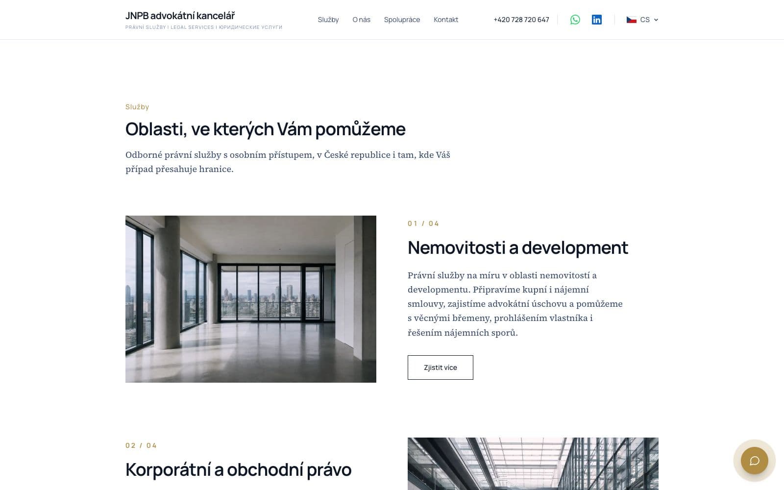 Přehled oblastí práva na webu JNPB